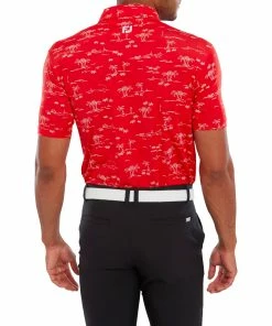 FootJoy Tropic Golf Print Lisle Mens Polo Shirt 10 FootJoy Tropic Golf Print Lisle Mens Polo Shirt -Drivers Sales 01xmlhkosce