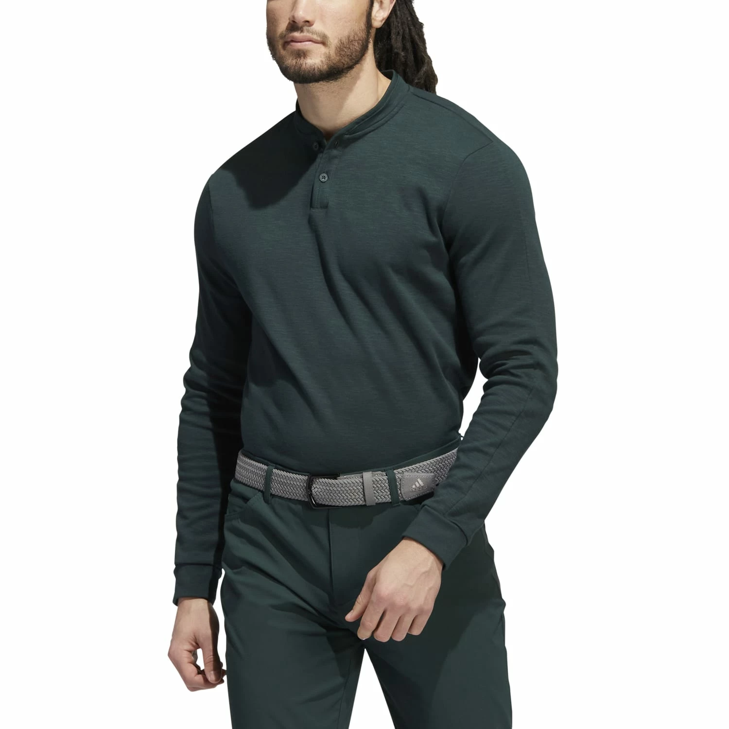 Adidas Go-To Long Sleeve Henley Golf Shirt 5 Adidas Go-To Long Sleeve Henley Golf Shirt - Image 3