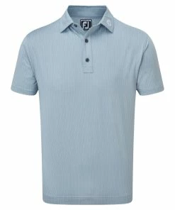 FootJoy Zig Zag Print Lisle Mens Golf Polo Shirt