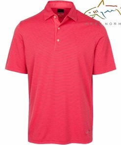 Greg Norman Mens Tonal Stripe Golf Polo Shirt