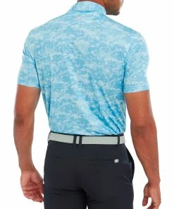 FootJoy Cloud Camo Lisle Mens Golf Polo Shirt -Drivers Sales 33dfueywknf