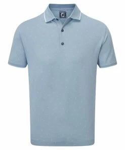 FootJoy Push Play Print Pique Mens Golf Polo Shirt