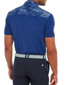 FootJoy Cloud Camo Trim Lisle Mens Golf Polo Shirt -Drivers Sales attqbg4l2ls