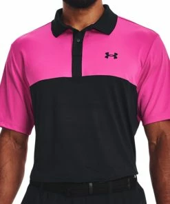 Under Armour Mens UA Performance 3.0 Colour Block Golf Polo Shirt