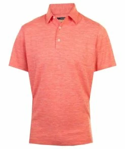 Greg Norman Mens Bold Heathered Golf Polo Shirt