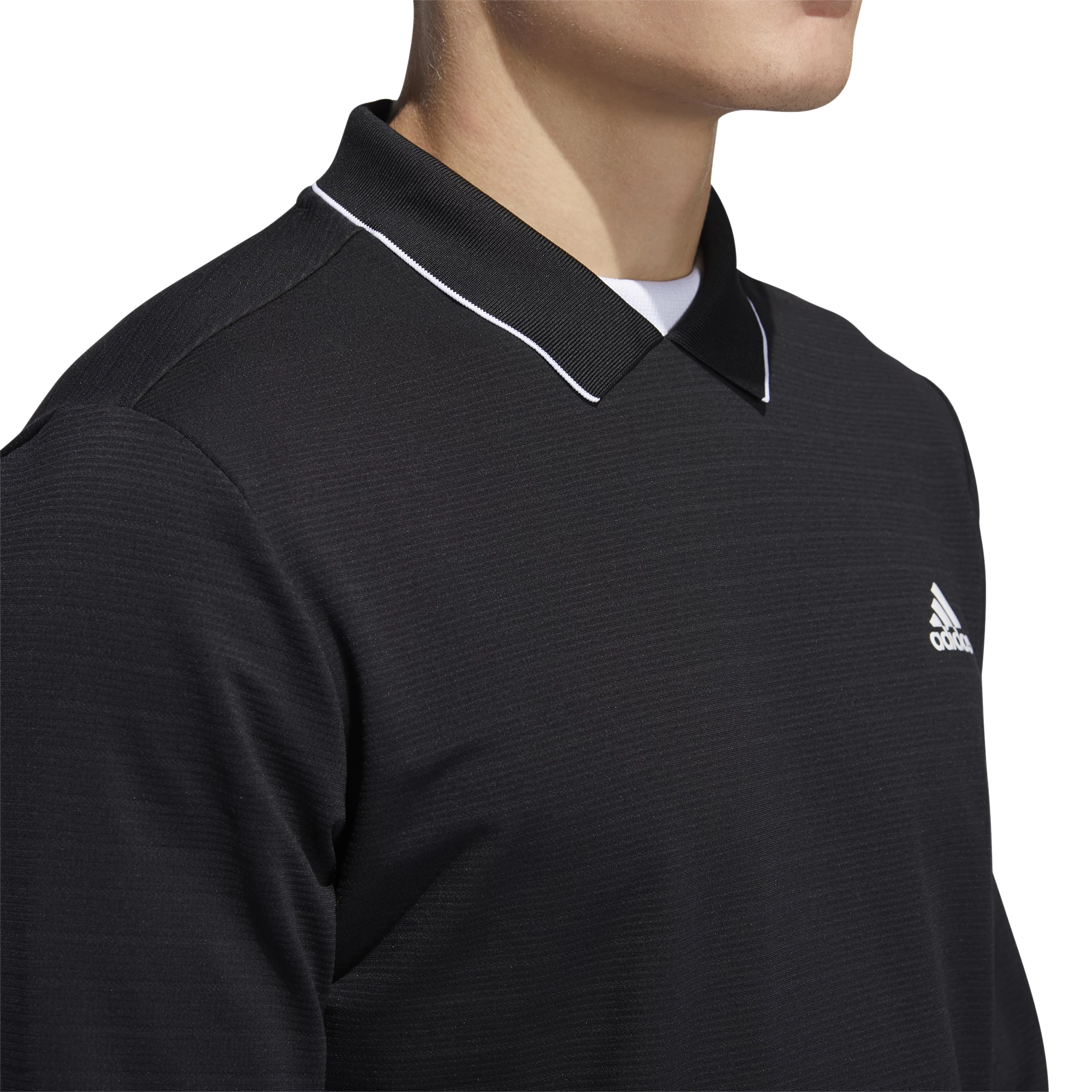 Adidas Golf Thermal Primegreen Long Sleeve Polo Shirt 7 Adidas Golf Thermal Primegreen Long Sleeve Polo Shirt - Image 5