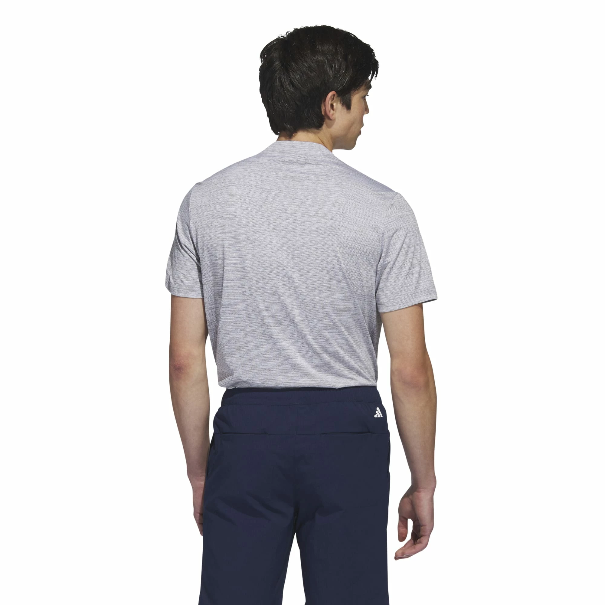 Adidas Golf Textured Stripe Mens Polo Shirt 6 Adidas Golf Textured Stripe Mens Polo Shirt - Image 4