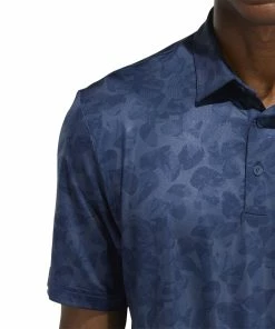 Adidas Mens Prime Blue Prisma Print Golf Polo Shirt -Drivers Sales e2a5sqsjz31