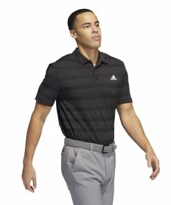 Adidas Golf Mens Two Colour Stripe Primegreen Polo Shirt -Drivers Sales gsh5cvsn0xg