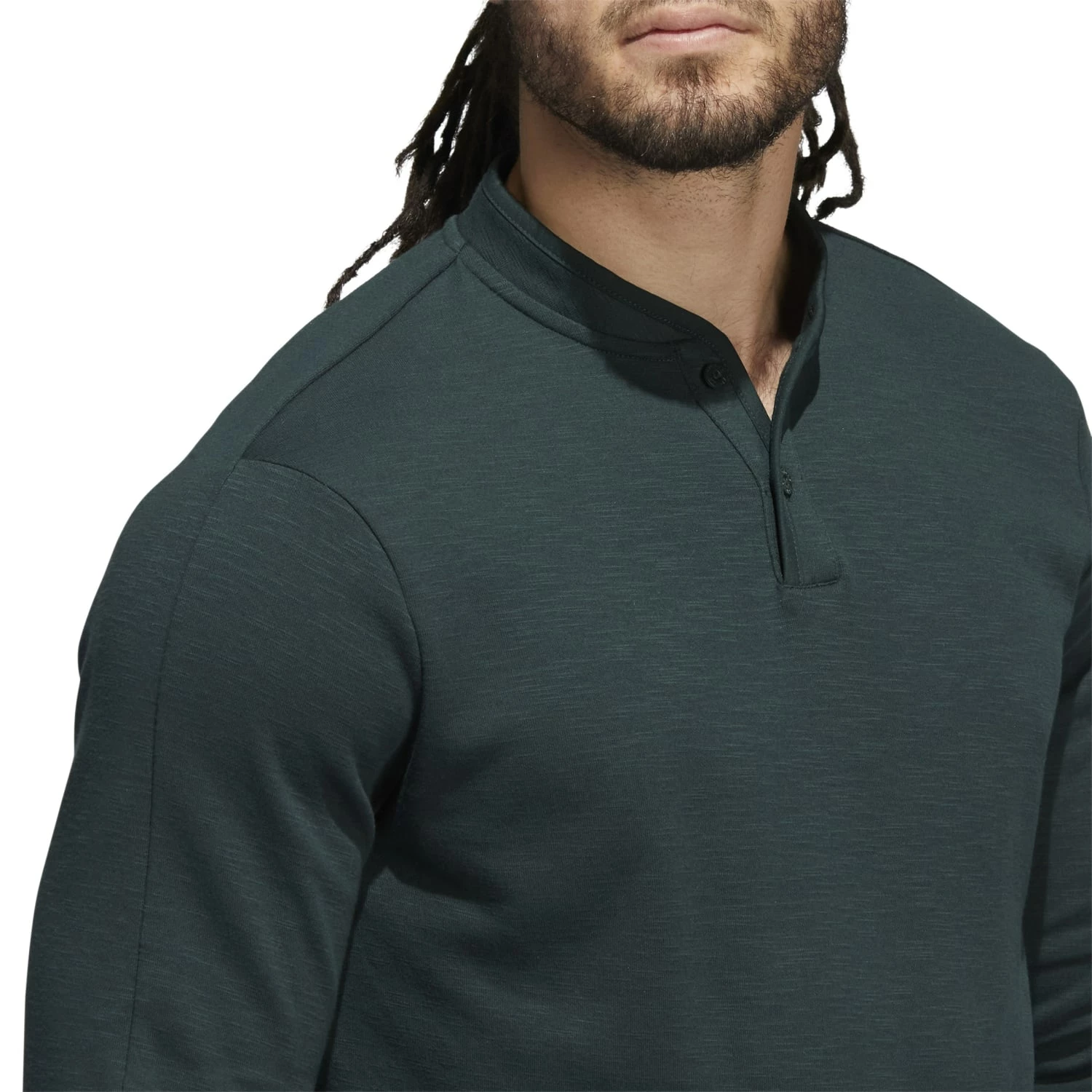 Adidas Go-To Long Sleeve Henley Golf Shirt 8 Adidas Go-To Long Sleeve Henley Golf Shirt - Image 6