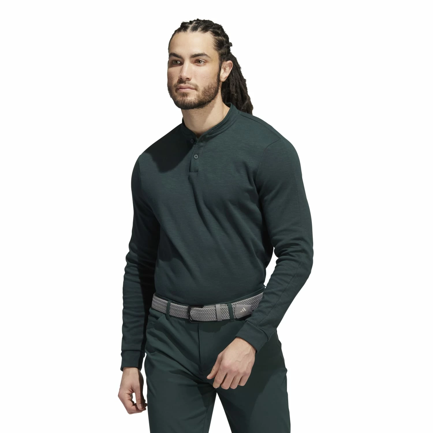 Adidas Go-To Long Sleeve Henley Golf Shirt 4 Adidas Go-To Long Sleeve Henley Golf Shirt - Image 2