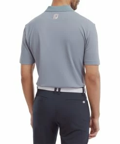 FootJoy Solid With Stripe Placket Pique Mens Golf Polo Shirt -Drivers Sales jhzqmsiuv5i