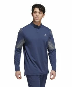 Adidas Mens Statement Long Sleeve Golf Polo Shirt -Drivers Sales k2qqzyvw4xj