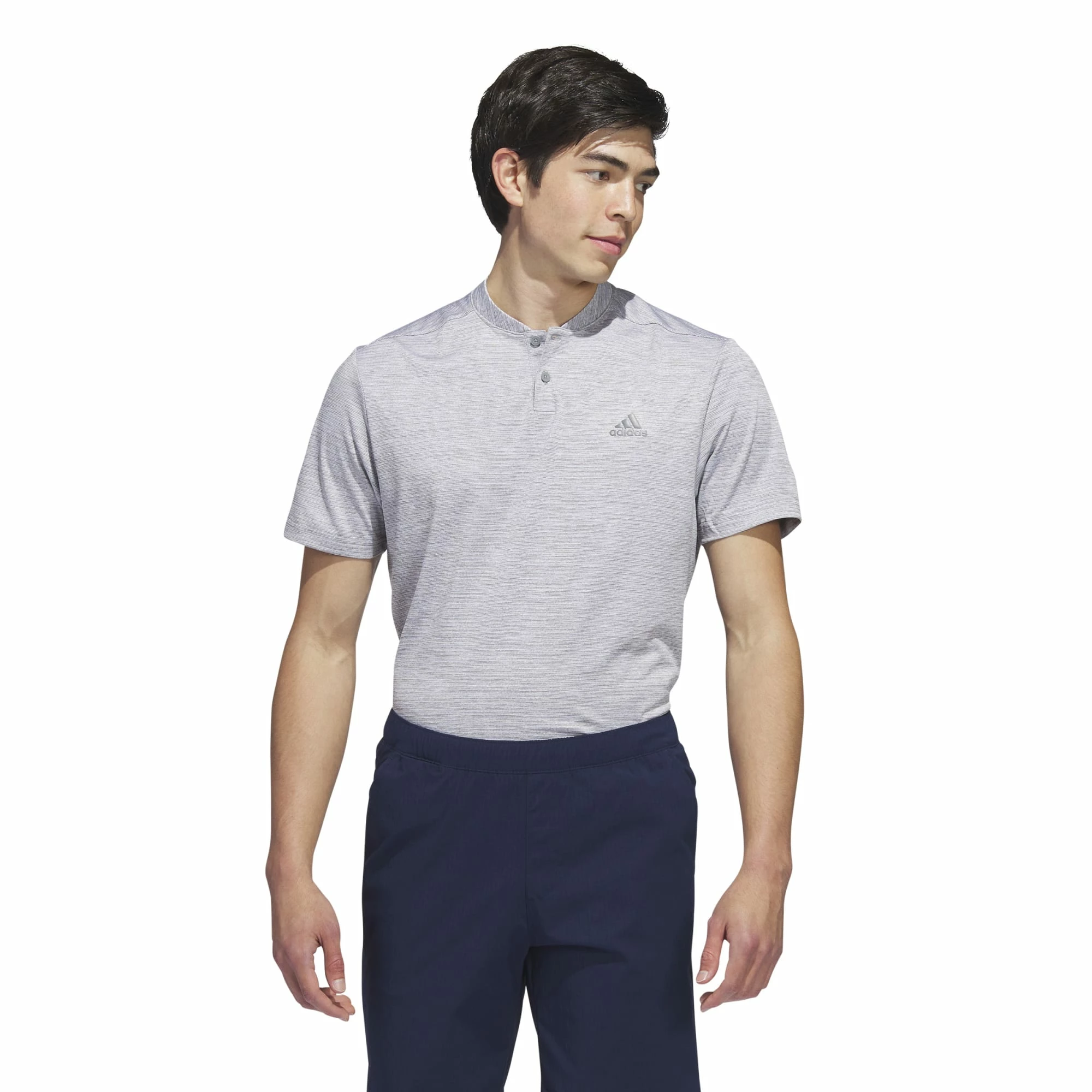 Adidas Golf Textured Stripe Mens Polo Shirt 3 Adidas Golf Textured Stripe Mens Polo Shirt