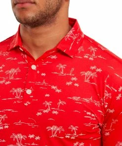 FootJoy Tropic Golf Print Lisle Mens Polo Shirt 11 FootJoy Tropic Golf Print Lisle Mens Polo Shirt -Drivers Sales krfkuoiw014