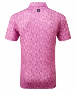 FootJoy Glass Print Lisle Mens Golf Polo Shirt -Drivers Sales m1dl3tkhuht