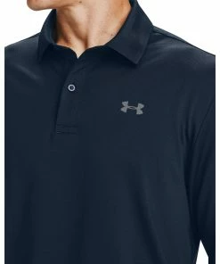 Under Armour Mens Performance Textured Long Sleeve Polo Shirt -Drivers Sales m5bakbx1ewg