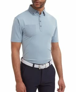 FootJoy Tonal Trim Solid With Pocket Lisle Mens Polo Shirt -Drivers Sales mkrhqrwb3pt