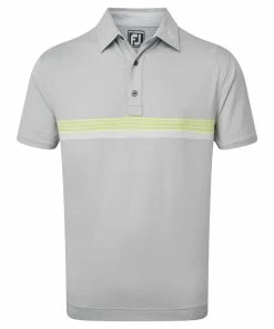 FootJoy Lisle Engineered Chestband Mens Golf Polo Shirt
