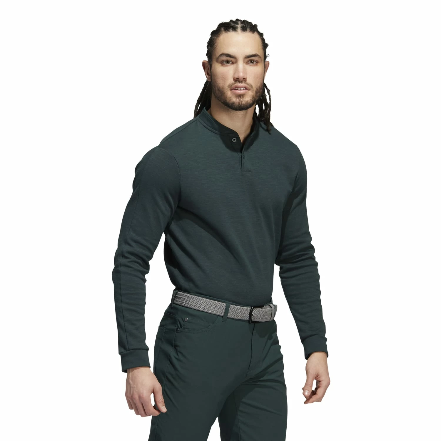 Adidas Go-To Long Sleeve Henley Golf Shirt 7 Adidas Go-To Long Sleeve Henley Golf Shirt - Image 5