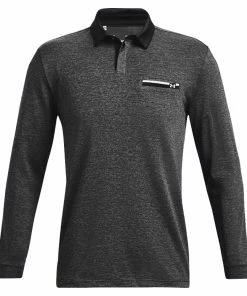 Under Armour Mens UA Playoff 2.0 Pocket Long Sleeve Golf Polo Shirt