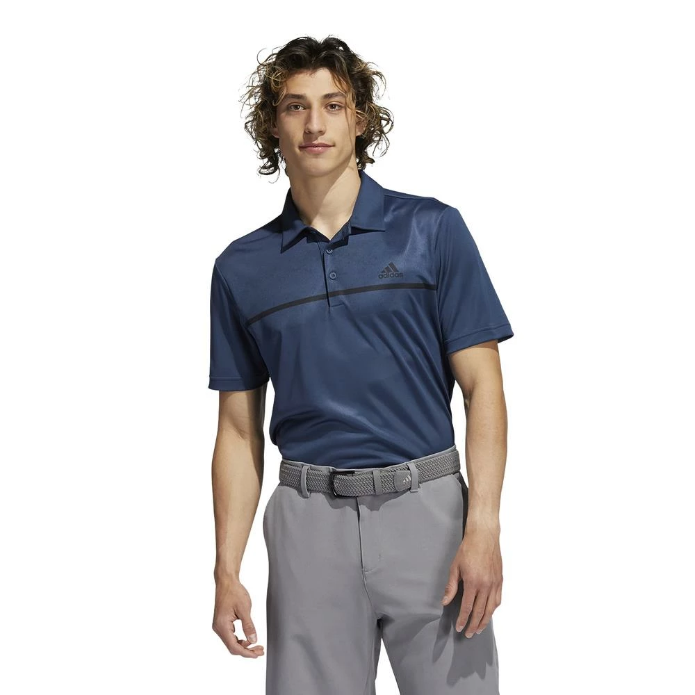 Adidas Golf Chest Print Primegreen UV 50+ Polo Shirt 5 Adidas Golf Chest Print Primegreen UV 50+ Polo Shirt - Image 3