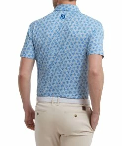FootJoy Shadow Palm Print Pique Mens Golf Polo Shirt -Drivers Sales sdxjm0ja1fb