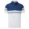 FootJoy Stretch Pique Colour Block Mens Golf Polo Shirt