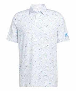 Adidas Mens Flag Print Primeblue Polo Shirt