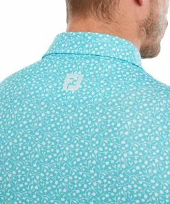 FootJoy Tossed Tulips Lisle Mens Golf Polo Shirt 11 FootJoy Tossed Tulips Lisle Mens Golf Polo Shirt -Drivers Sales vuv00l14usr