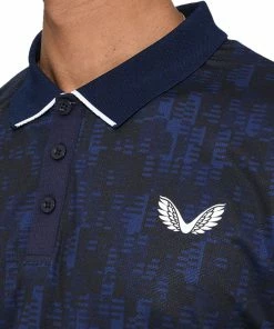 Castore Performance Geo Printed Mens Golf Polo Shirt -Drivers Sales xfqc5mflaht
