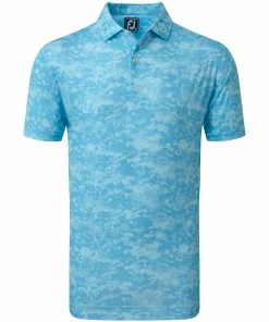 FootJoy Cloud Camo Lisle Mens Golf Polo Shirt