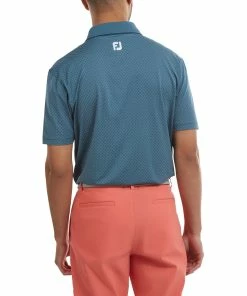 FootJoy Diamond Dot Print Lisle Mens Golf Polo Shirt -Drivers Sales zqlsutwtrqt