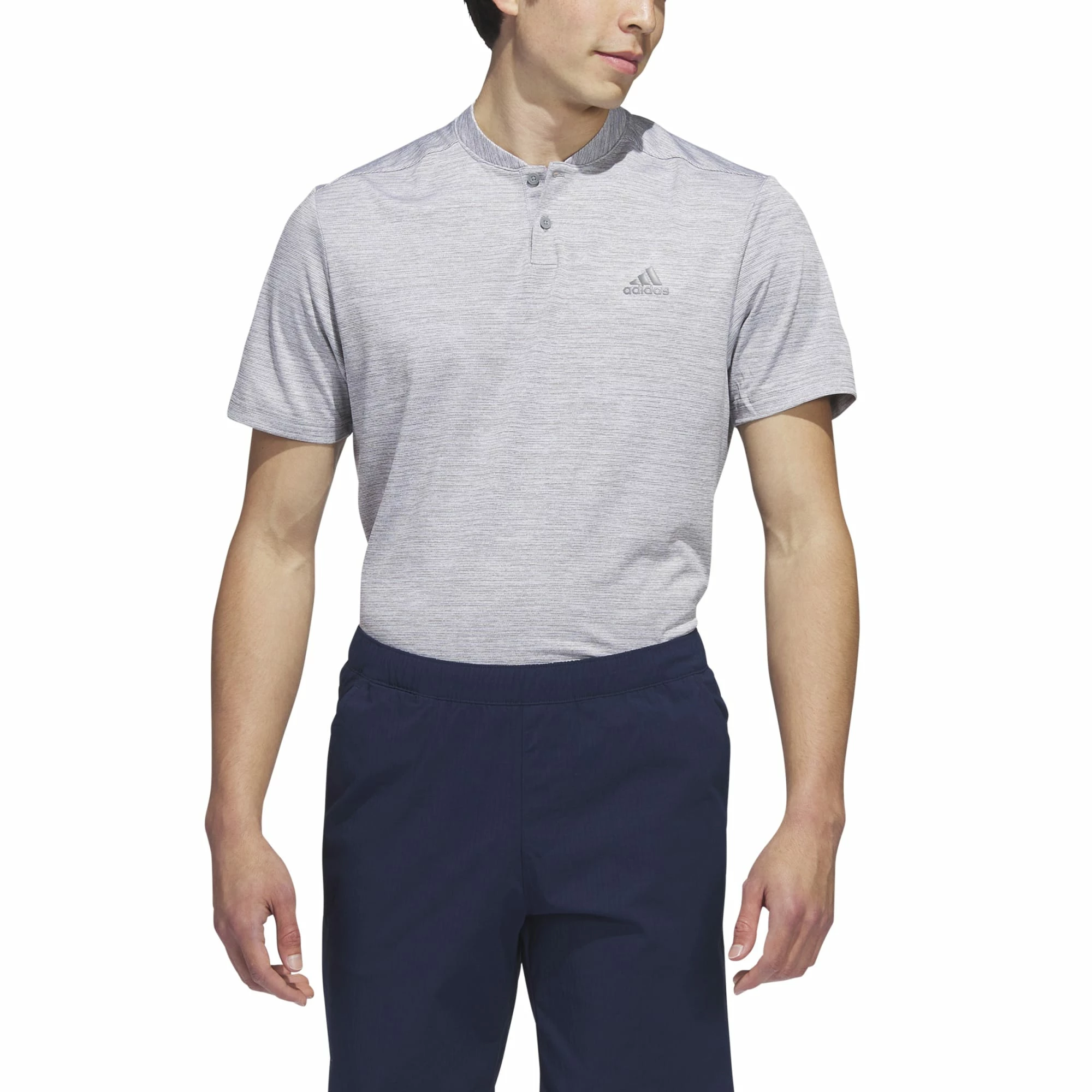 Adidas Golf Textured Stripe Mens Polo Shirt 5 Adidas Golf Textured Stripe Mens Polo Shirt - Image 3